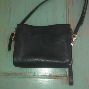 Vince Camuto black leather crossbody/shoulder bag